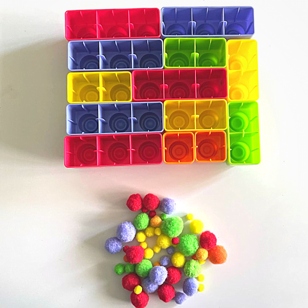 Blocks And Pompoms